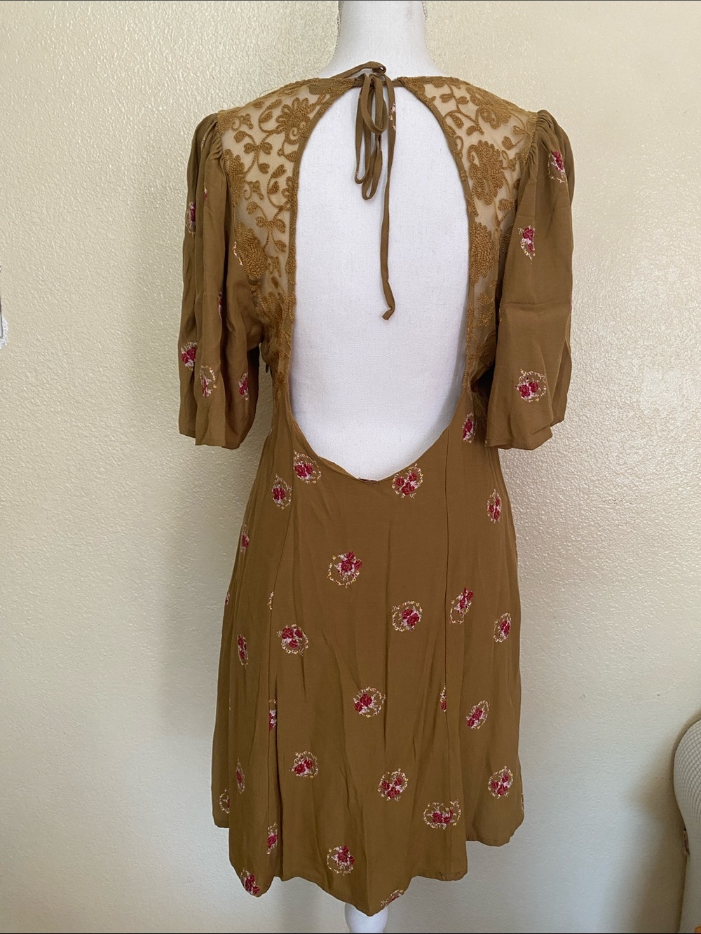 Free People Mockingbird Lace Mini Dress - Picture 4 of 6